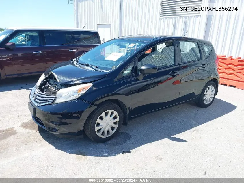 2015 Nissan Versa Note S Plus VIN: 3N1CE2CPXFL356294 Lot: 39510902