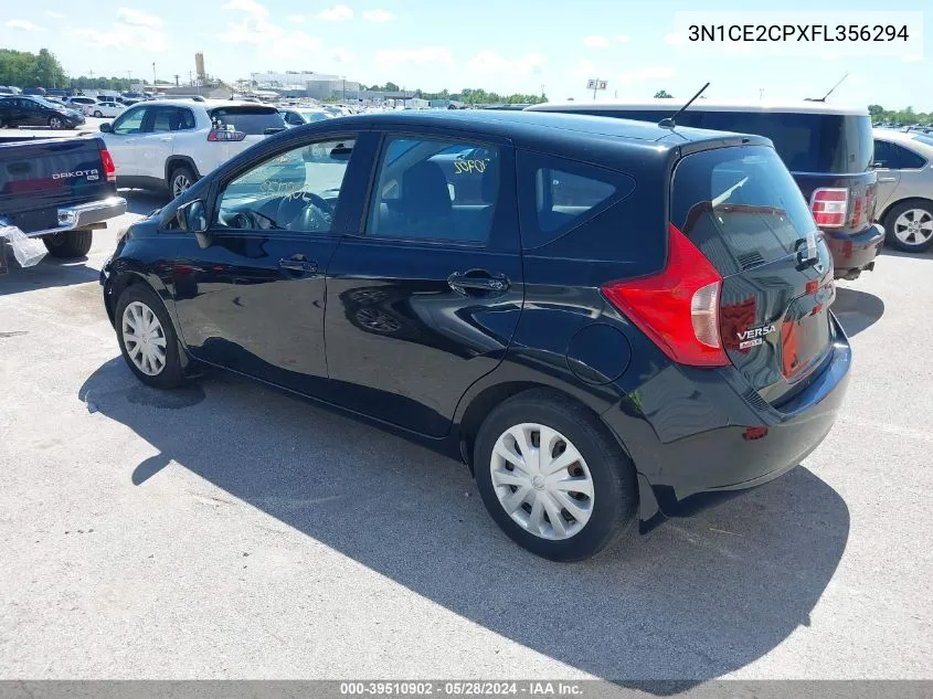 3N1CE2CPXFL356294 2015 Nissan Versa Note S Plus