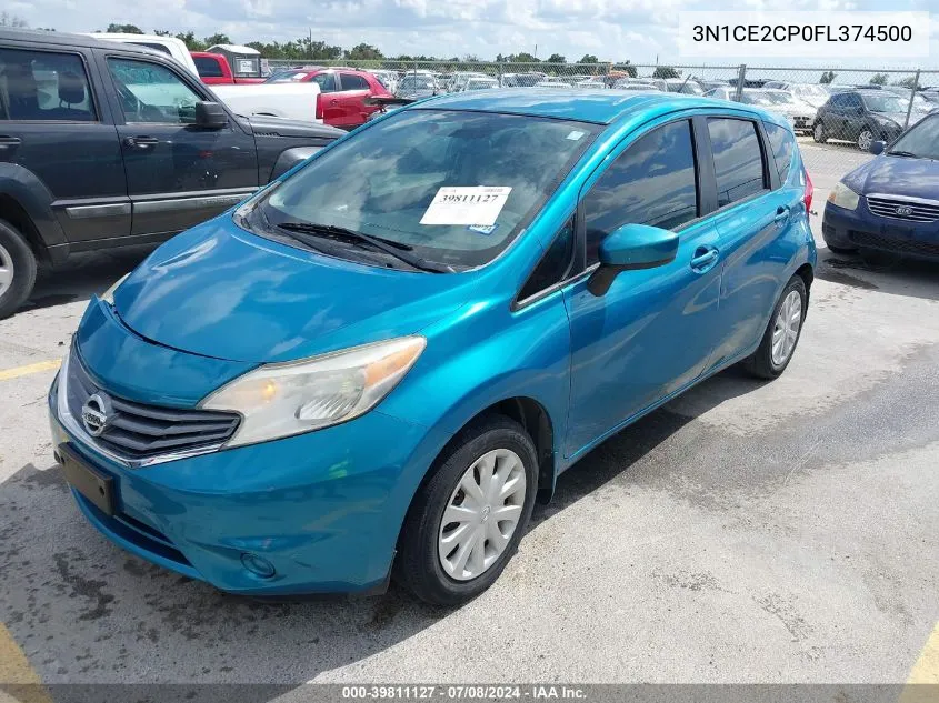 2015 Nissan Versa Note S Plus VIN: 3N1CE2CP0FL374500 Lot: 39811127