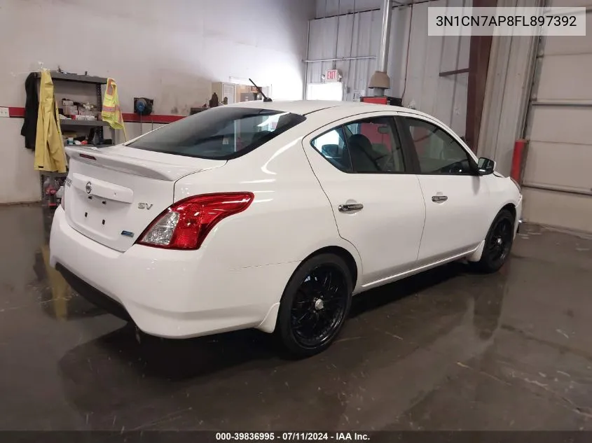 2015 Nissan Versa 1.6 Sv VIN: 3N1CN7AP8FL897392 Lot: 39836995