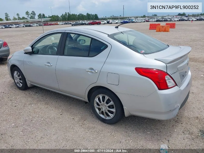 3N1CN7AP9FL900252 2015 Nissan Versa 1.6 S/1.6 S+/1.6 Sl/1.6 Sv