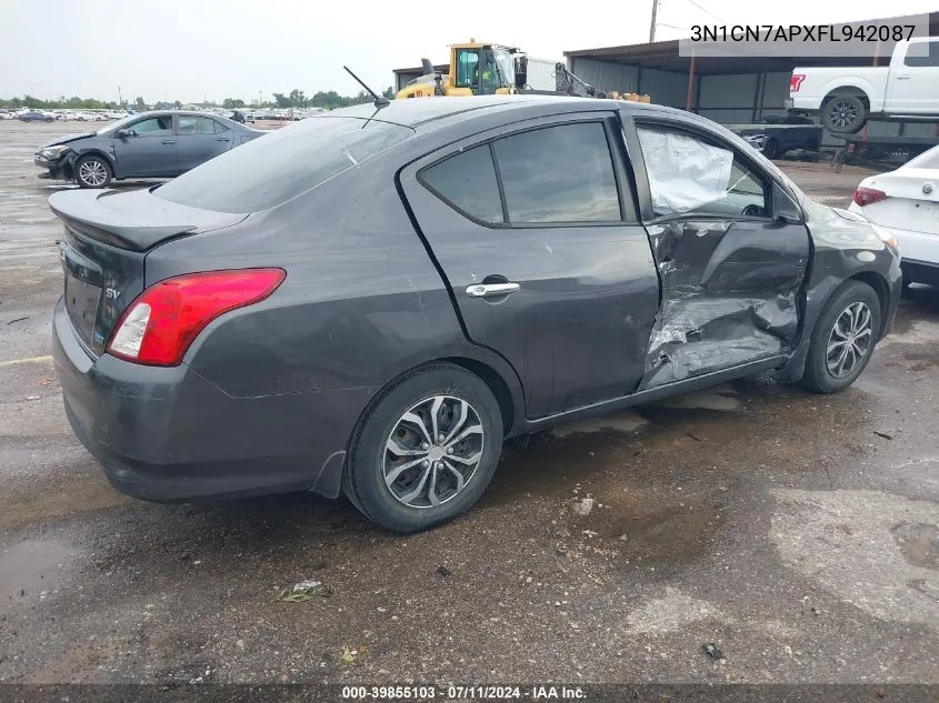 3N1CN7APXFL942087 2015 Nissan Versa 1.6 Sv