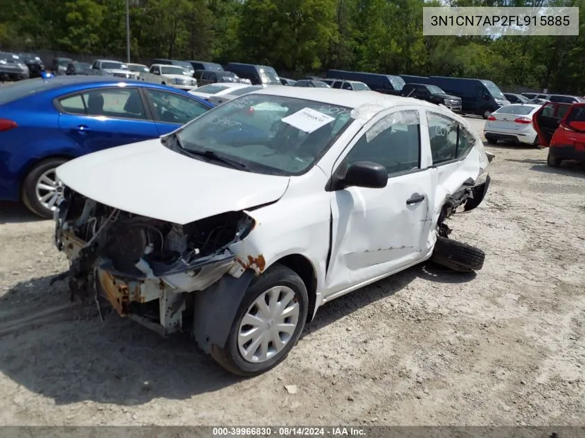 3N1CN7AP2FL915885 2015 Nissan Versa 1.6 S