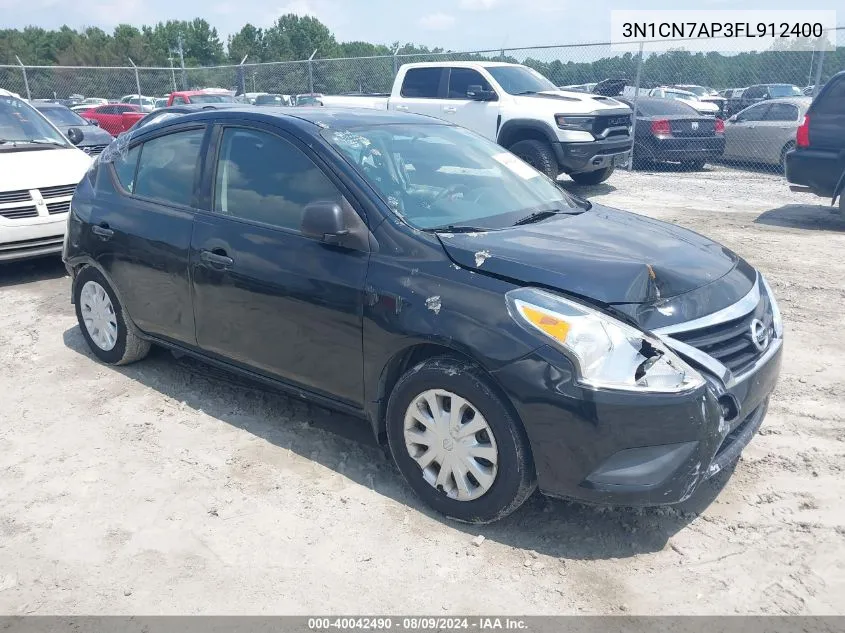 2015 Nissan Versa 1.6 S+ VIN: 3N1CN7AP3FL912400 Lot: 40042490