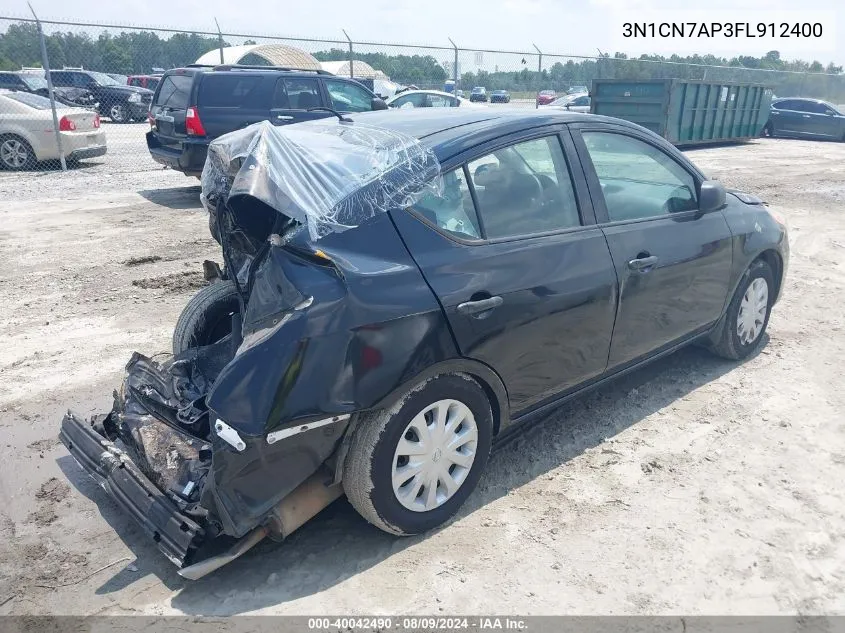 3N1CN7AP3FL912400 2015 Nissan Versa 1.6 S+