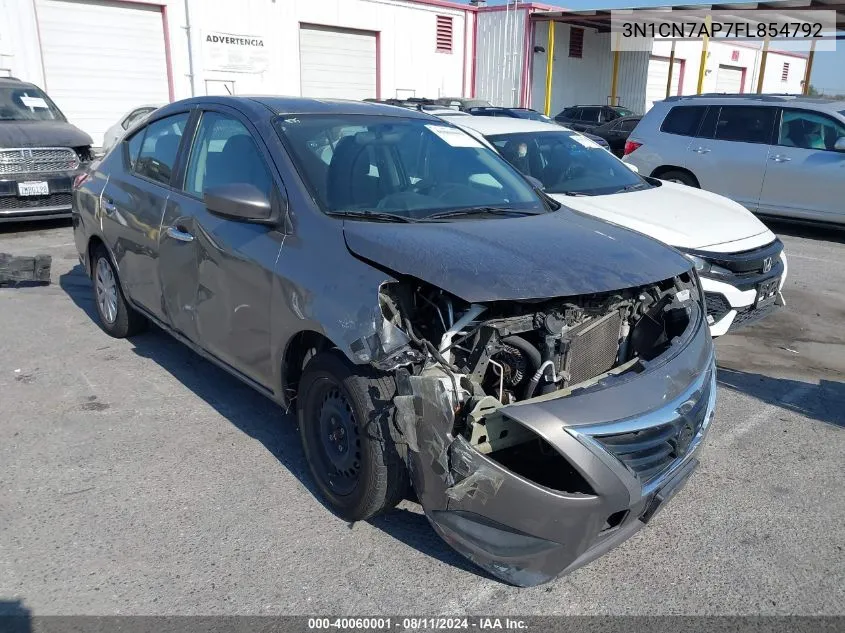 3N1CN7AP7FL854792 2015 Nissan Versa 1.6 Sv