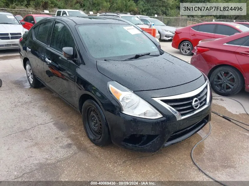 2015 Nissan Versa 1.6 Sv VIN: 3N1CN7AP7FL824496 Lot: 40069430