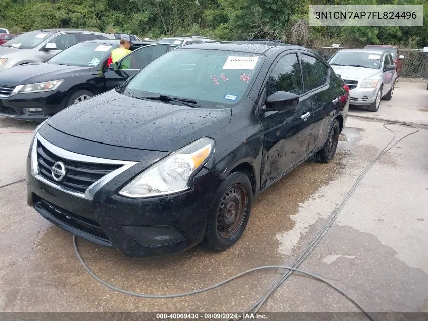 2015 Nissan Versa 1.6 Sv VIN: 3N1CN7AP7FL824496 Lot: 40069430