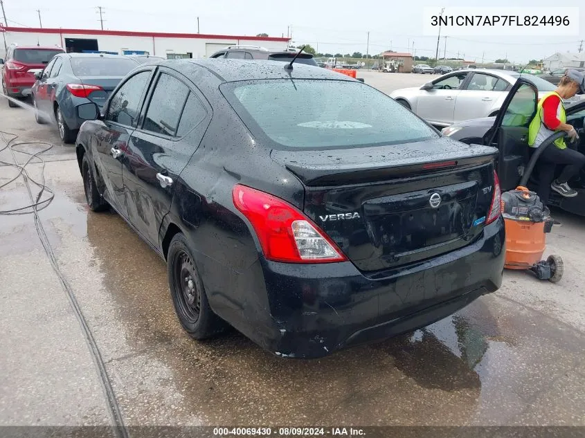 2015 Nissan Versa 1.6 Sv VIN: 3N1CN7AP7FL824496 Lot: 40069430