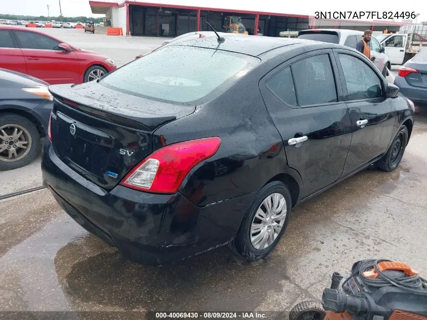 2015 Nissan Versa 1.6 Sv VIN: 3N1CN7AP7FL824496 Lot: 40069430