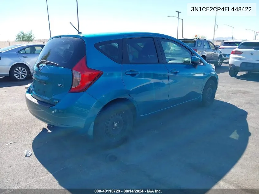 2015 Nissan Versa Note Sv VIN: 3N1CE2CP4FL448422 Lot: 40115729