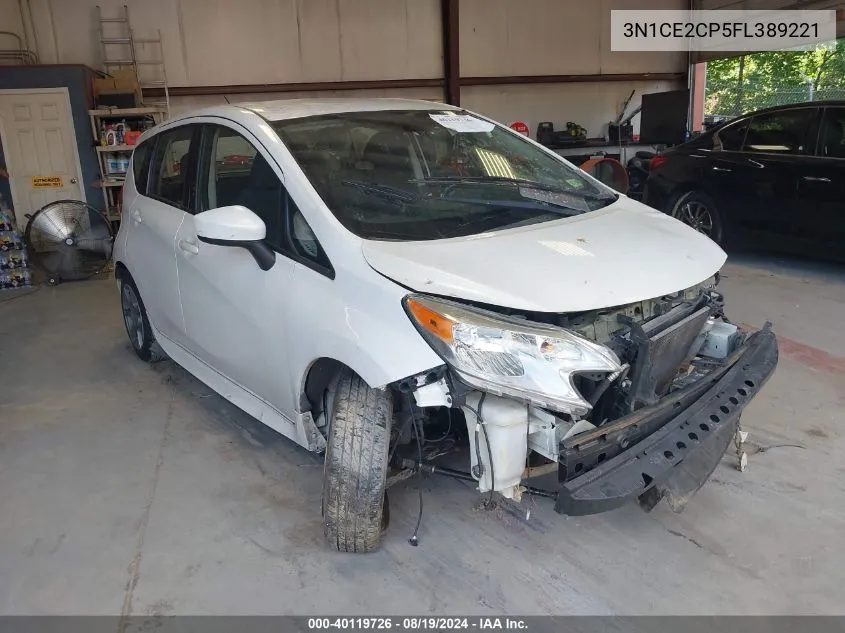 2015 Nissan Versa Note Sv VIN: 3N1CE2CP5FL389221 Lot: 40119726