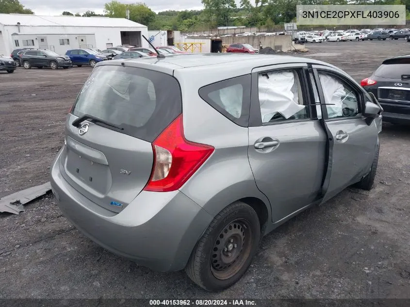 3N1CE2CPXFL403906 2015 Nissan Versa Note S (Sr)/S Plus/Sl/Sr/Sv