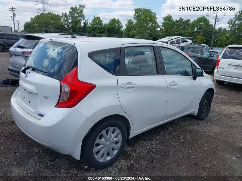 2015 Nissan Versa Note Sv VIN: 3N1CE2CP6FL384786 Lot: 40153980