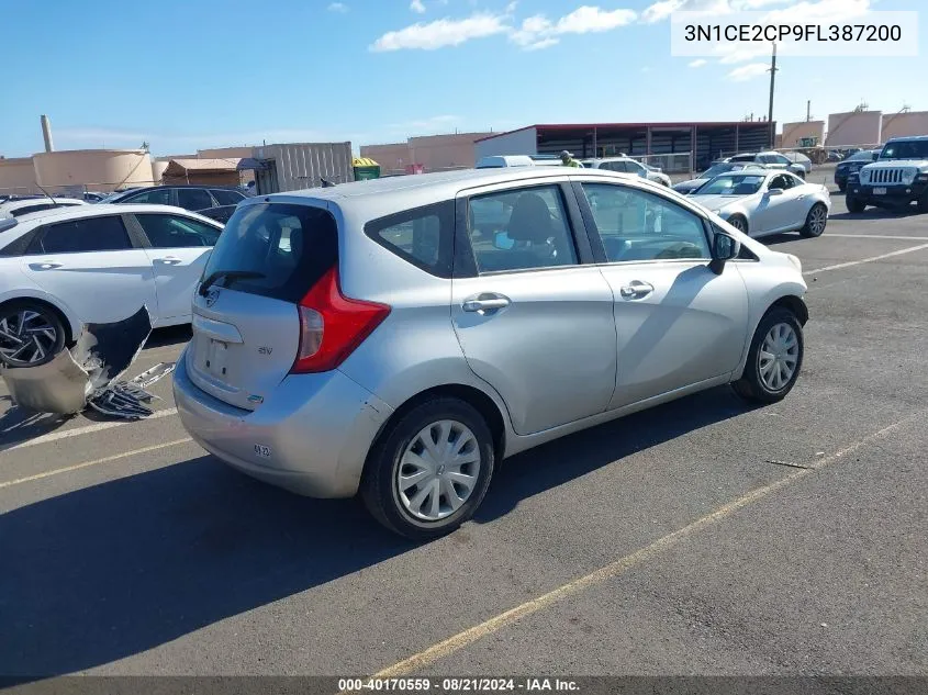 2015 Nissan Versa Note S (Sr)/S Plus/Sl/Sr/Sv VIN: 3N1CE2CP9FL387200 Lot: 40170559