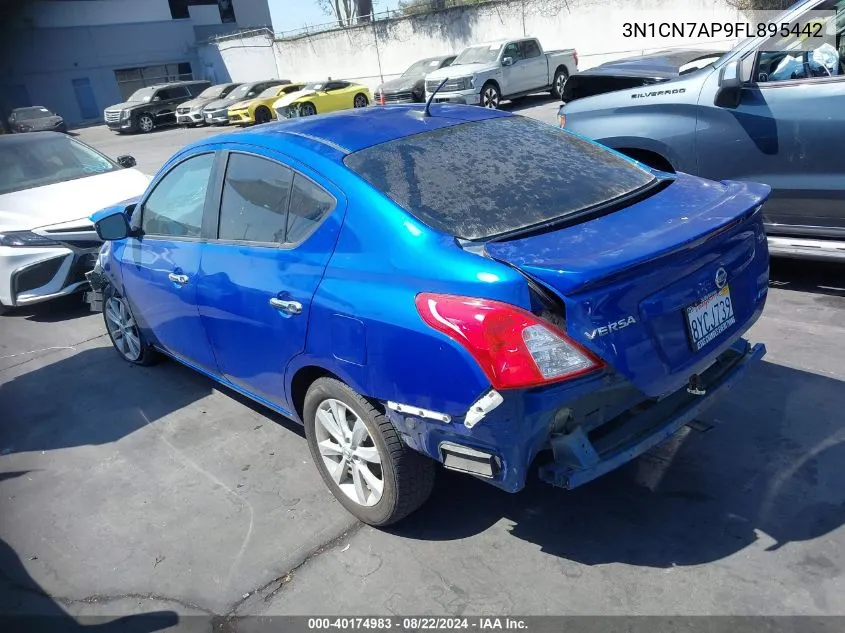 2015 Nissan Versa 1.6 Sl VIN: 3N1CN7AP9FL895442 Lot: 40174983