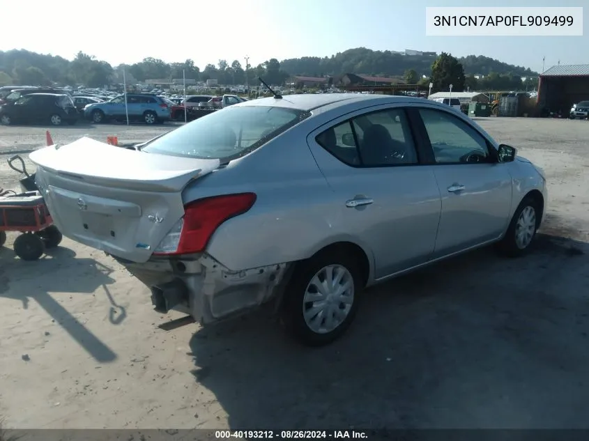 2015 Nissan Versa 1.6 S/1.6 S+/1.6 Sl/1.6 Sv VIN: 3N1CN7AP0FL909499 Lot: 40193212