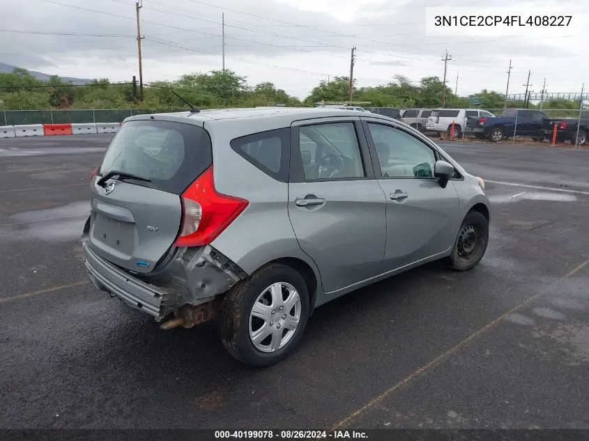 2015 Nissan Versa Note S (Sr)/S Plus/Sl/Sr/Sv VIN: 3N1CE2CP4FL408227 Lot: 40199078