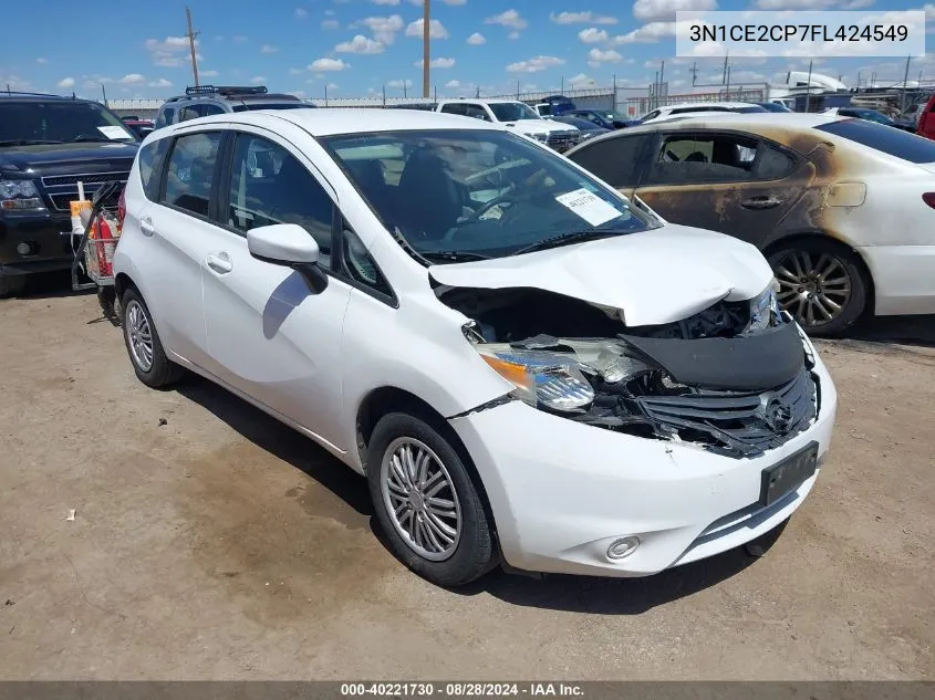 2015 Nissan Versa Note Sv VIN: 3N1CE2CP7FL424549 Lot: 40221730