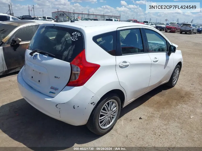 3N1CE2CP7FL424549 2015 Nissan Versa Note Sv