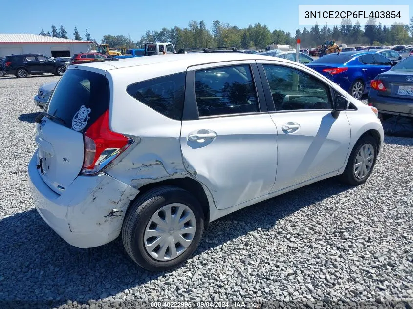 2015 Nissan Versa Note S (Sr)/S Plus/Sl/Sr/Sv VIN: 3N1CE2CP6FL403854 Lot: 40222995