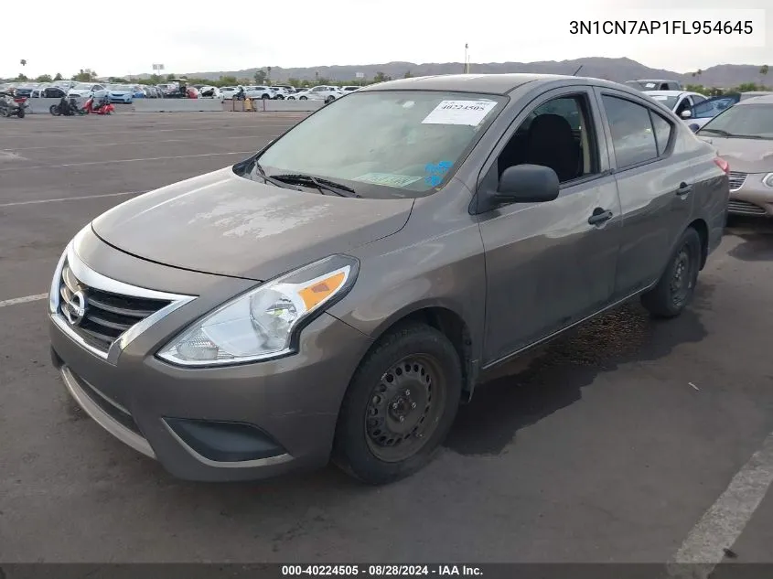 3N1CN7AP1FL954645 2015 Nissan Versa 1.6 S+