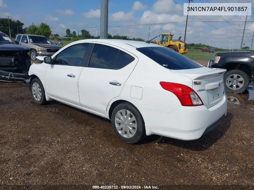 2015 Nissan Versa 1.6 Sv VIN: 3N1CN7AP4FL901857 Lot: 40235732