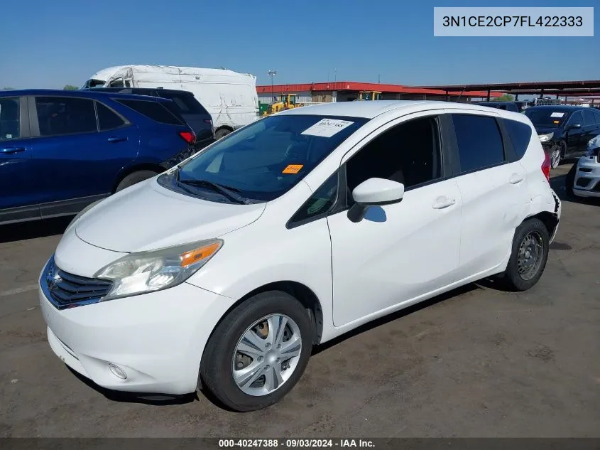 2015 Nissan Versa Note S (Sr)/S Plus/Sl/Sr/Sv VIN: 3N1CE2CP7FL422333 Lot: 40247388