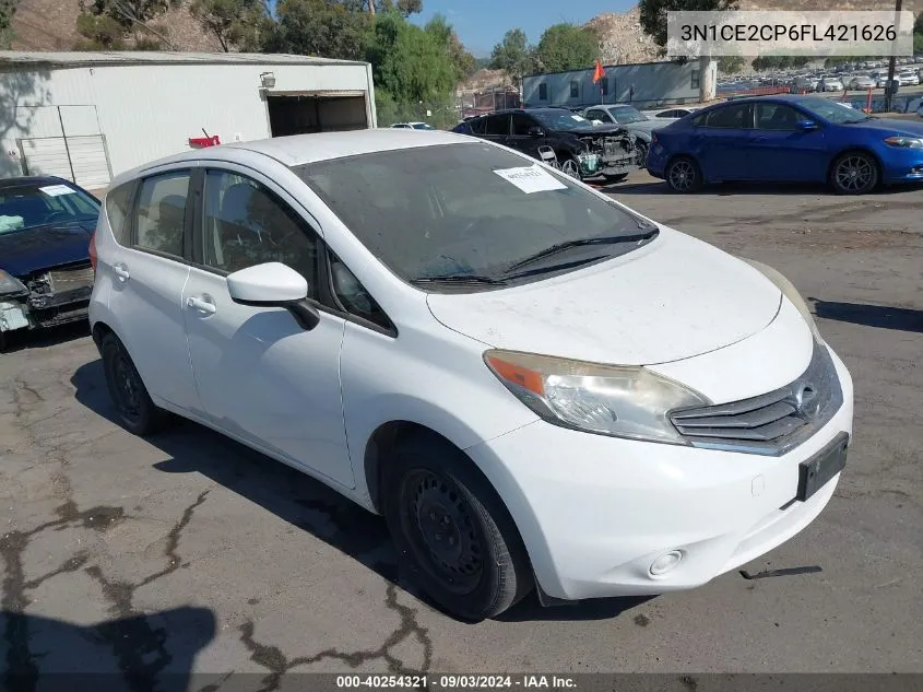 2015 Nissan Versa Note S (Sr)/S Plus/Sl/Sr/Sv VIN: 3N1CE2CP6FL421626 Lot: 40254321