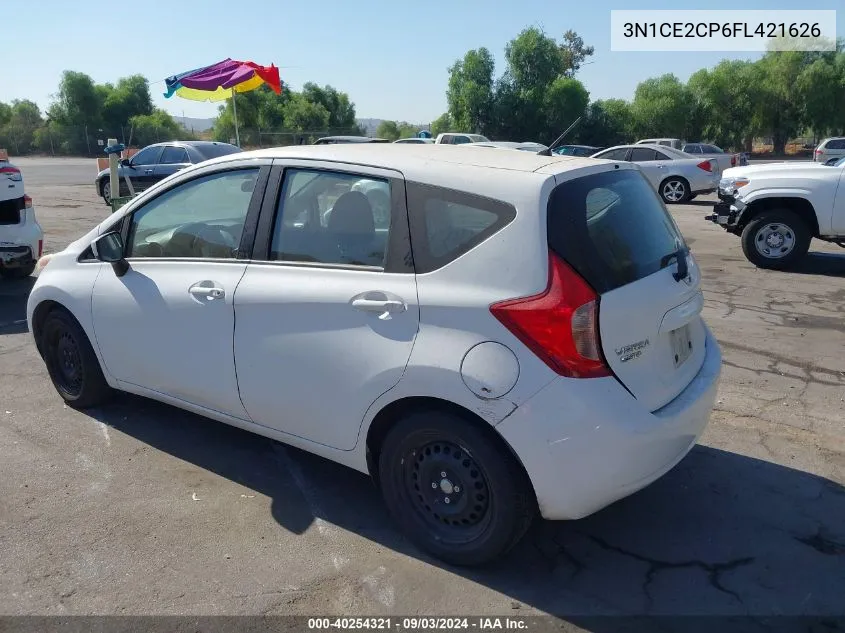 2015 Nissan Versa Note S (Sr)/S Plus/Sl/Sr/Sv VIN: 3N1CE2CP6FL421626 Lot: 40254321