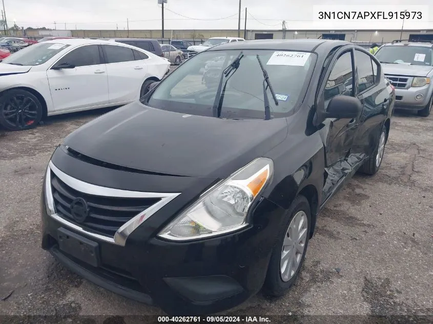 2015 Nissan Versa S/S Plus/Sv/Sl VIN: 3N1CN7APXFL915973 Lot: 40262761