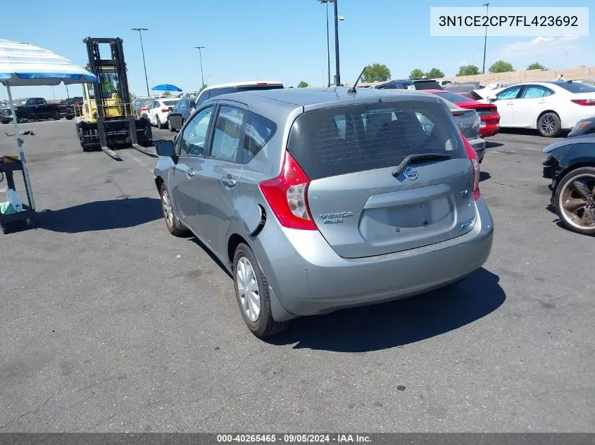 2015 Nissan Versa Note S (Sr)/S Plus/Sl/Sr/Sv VIN: 3N1CE2CP7FL423692 Lot: 40265465