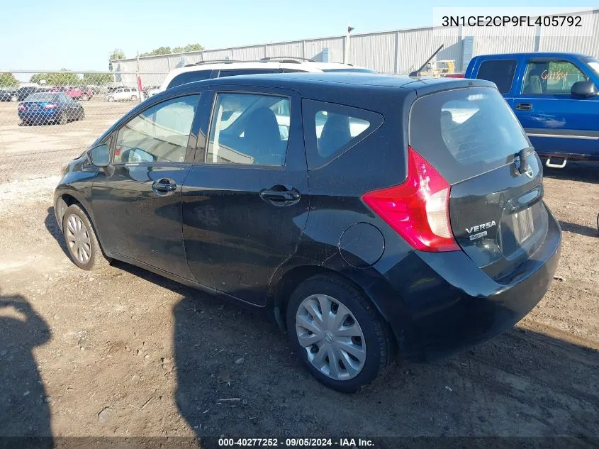 2015 Nissan Versa Note S/S Plus/Sv/Sl/Sr VIN: 3N1CE2CP9FL405792 Lot: 40277252