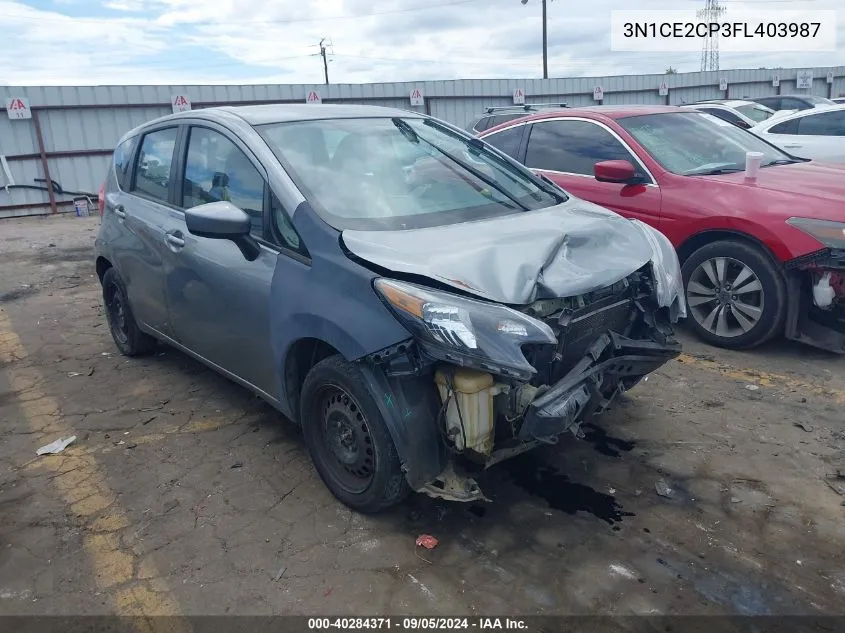 2015 Nissan Versa Note S (Sr)/S Plus/Sl/Sr/Sv VIN: 3N1CE2CP3FL403987 Lot: 40284371