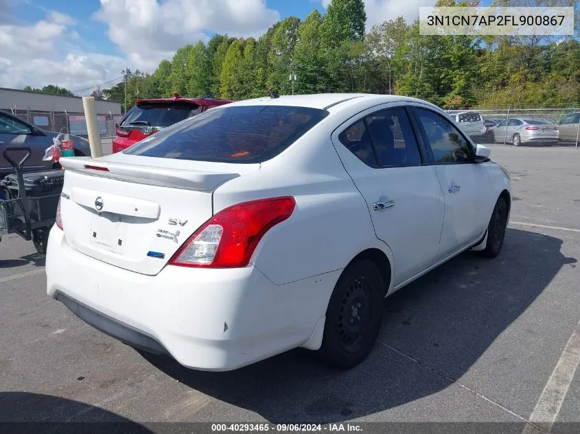 2015 Nissan Versa 1.6 S/1.6 S+/1.6 Sl/1.6 Sv VIN: 3N1CN7AP2FL900867 Lot: 40293465