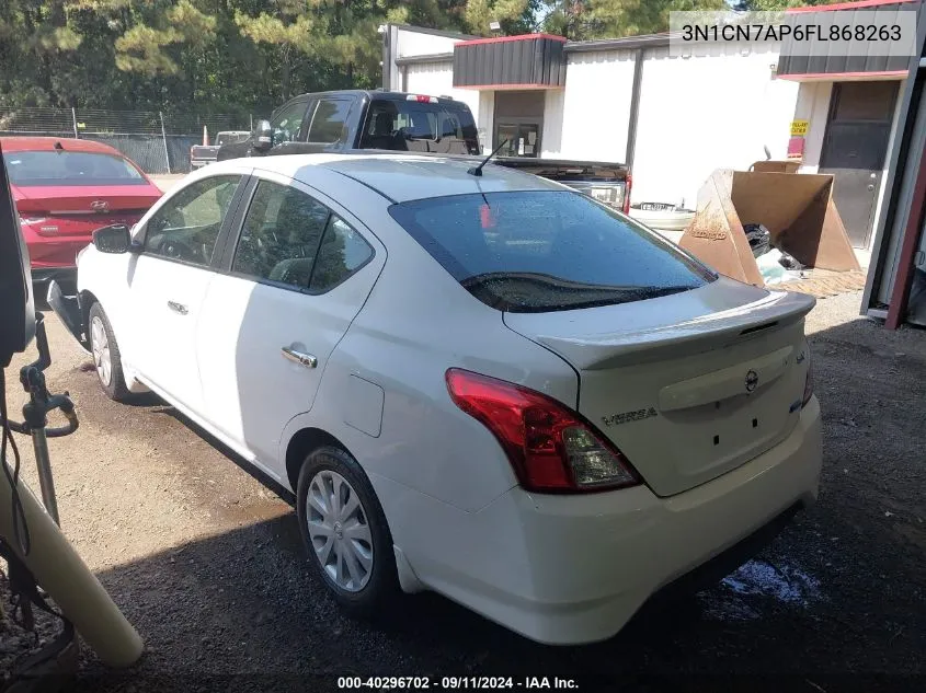 2015 Nissan Versa 1.6 Sv VIN: 3N1CN7AP6FL868263 Lot: 40296702