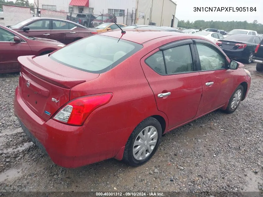 2015 Nissan Versa S/S Plus/Sv/Sl VIN: 3N1CN7APXFL905184 Lot: 40301312