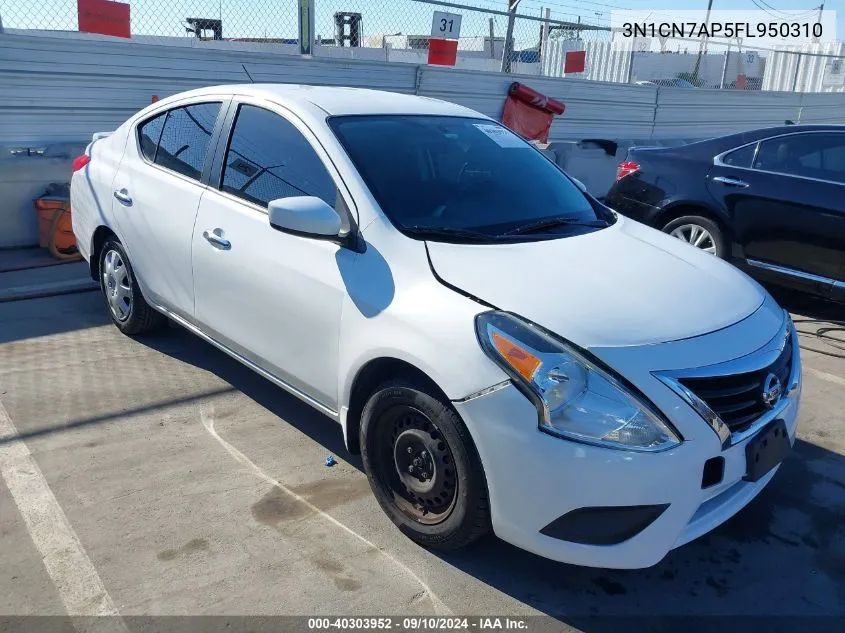 2015 Nissan Versa 1.6 Sv VIN: 3N1CN7AP5FL950310 Lot: 40303952