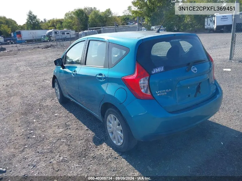 3N1CE2CPXFL369451 2015 Nissan Versa Note S (Sr)/S Plus/Sl/Sr/Sv