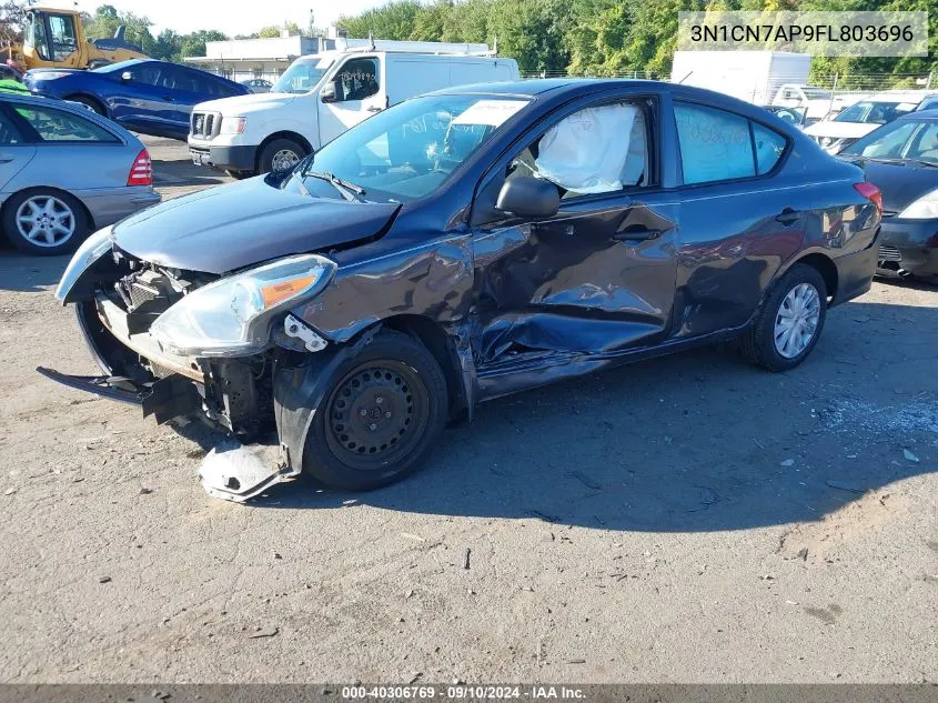 2015 Nissan Versa S/S Plus/Sv/Sl VIN: 3N1CN7AP9FL803696 Lot: 40306769