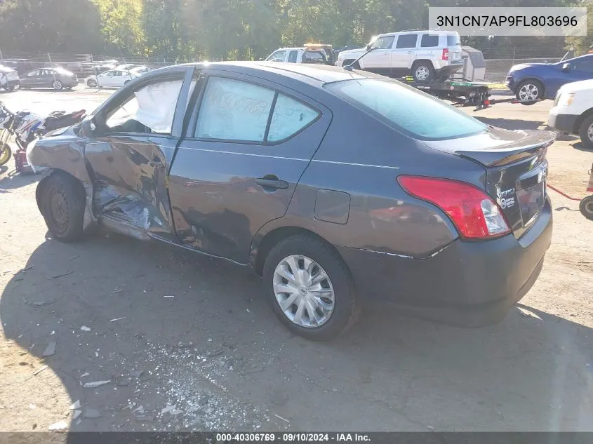 2015 Nissan Versa S/S Plus/Sv/Sl VIN: 3N1CN7AP9FL803696 Lot: 40306769