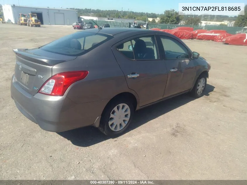 3N1CN7AP2FL818685 2015 Nissan Versa 1.6 Sv