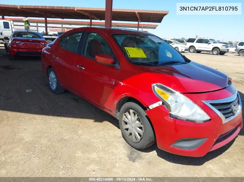 3N1CN7AP2FL810795 2015 Nissan Versa 1.6 S/1.6 S+/1.6 Sl/1.6 Sv