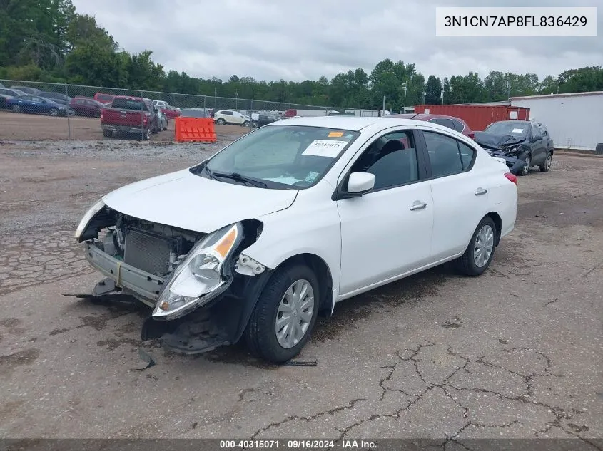 3N1CN7AP8FL836429 2015 Nissan Versa 1.6 Sv