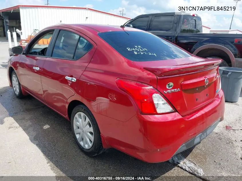 2015 Nissan Versa 1.6 Sv VIN: 3N1CN7AP9FL845219 Lot: 40316755