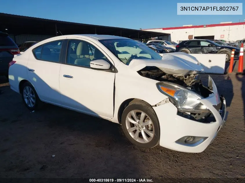 3N1CN7AP1FL802767 2015 Nissan Versa S/S Plus/Sv/Sl