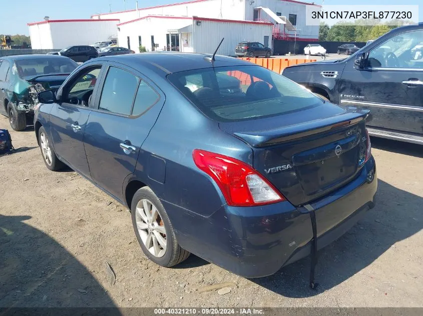 2015 Nissan Versa 1.6 Sl VIN: 3N1CN7AP3FL877230 Lot: 40321210