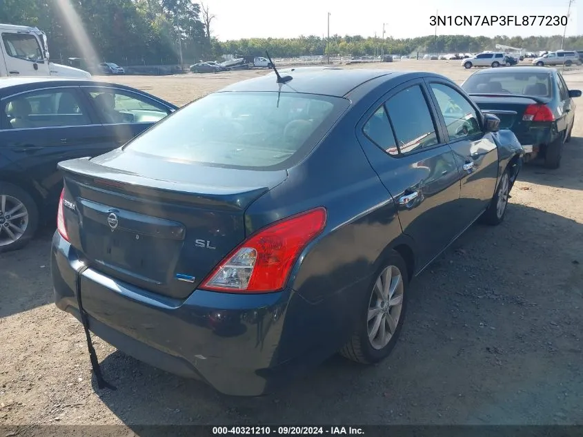 3N1CN7AP3FL877230 2015 Nissan Versa 1.6 Sl