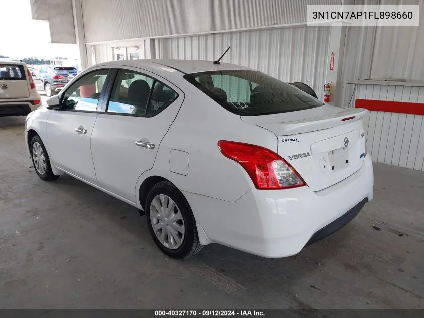 2015 Nissan Versa S/S Plus/Sv/Sl VIN: 3N1CN7AP1FL898660 Lot: 40327170