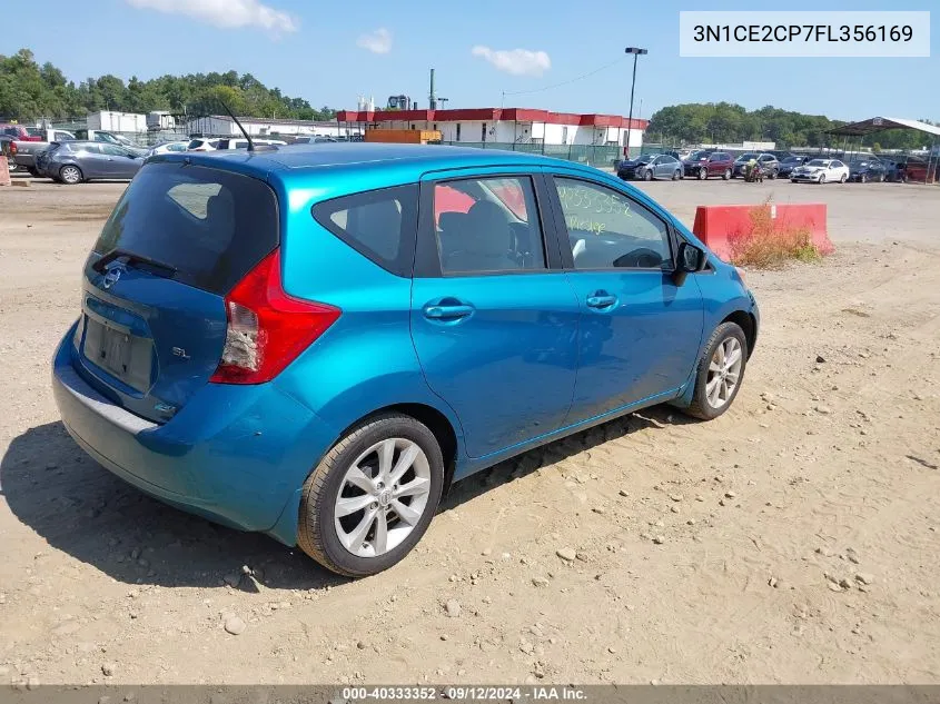 2015 Nissan Versa Note Sl VIN: 3N1CE2CP7FL356169 Lot: 40333352